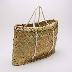 Kete woven in Ohakune and Ōtautahi, Aotearoa