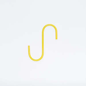 Powder coated S hooks in two colours, made in Wellington, New Zealand