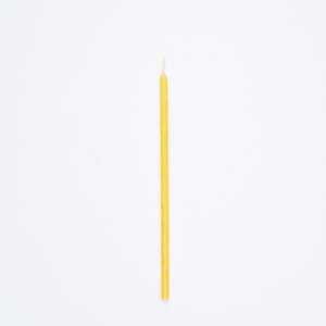 Slim taper beeswax candle by National Candles made in Wellington, New Zealand