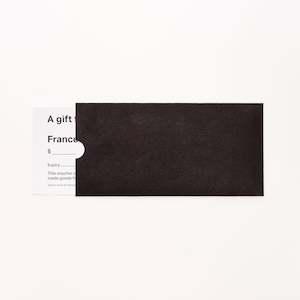 Physical gift voucher