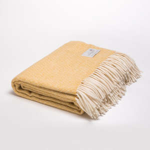 Camping 1: Lambswool throw by Ruanui Station woven in Auckland, New Zealand