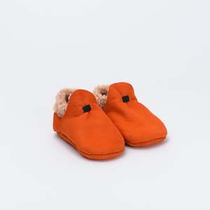 Baby: Lambskin baby booties made in Geraldine, New Zealand, five colours and sizes