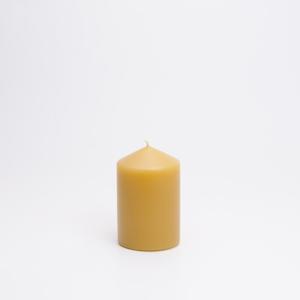 Beeswax pillar candle in three sizes by National Candles made in Wellington, New Zealand