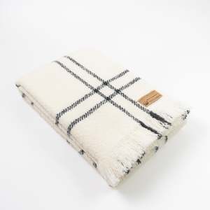 Wool twill throw by Masterweave made in Masterton, New Zealand, two colours