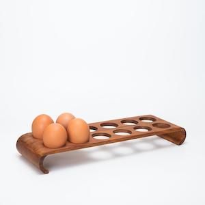 Rimu egg rack in two sizes, made in Christchurch, New Zealand