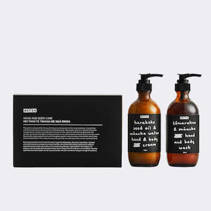 Hand and body care pack made by Aotea on Great Barrier Island, New Zealand