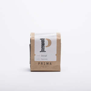 Fairtrade, organic decaf coffee by Prima roasted in Christchurch, New Zealand