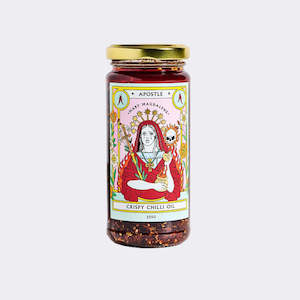 Pantry: Apostle crispy chilli oil made in Paekākāriki, Aotearoa