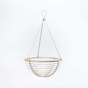 Kitchen Accessories: Hanging wire basket made in Ōtautahi, Aotearoa