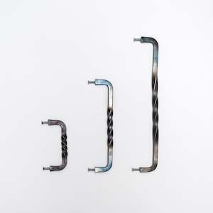 Hardware: Steel twist handles and rails made in Darfield, New Zealand