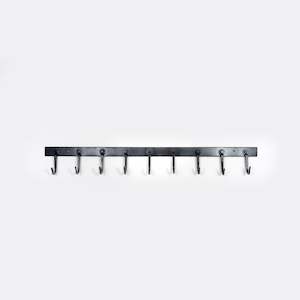 Storage: Steel coat rack hand forged in Darfield, New Zealand, four lengths