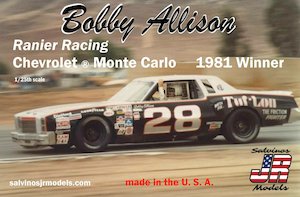 Salvinos J R BAMC1981R 1/25 Bobby Allison #28 Ranier Racing Chevy Monte Carlo 19…