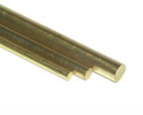 K&S Brass Rod 1/4 x 36" (4 Packs of 1)