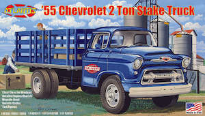 Hobby equipment and supply: Atlantis Models 1/48 1955 Chevrolet 2 ton Stake Truck 1/48 Plastic Model Kit