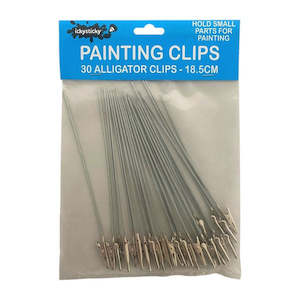 Hobby equipment and supply: Ickysticky Model Painting Clips Metal Aligator Clips 30 pack