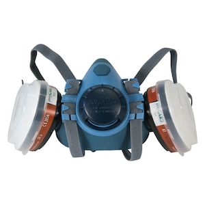 Hobby equipment and supply: IWATA 2SPRAY Halfmask Painters Respirator Kit with replaceable dust filters