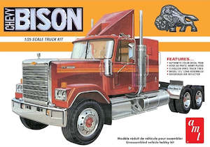 Hobby equipment and supply: AMT 1/25 Chevrolet Bison Conventional Tractor Plastic Model Kit