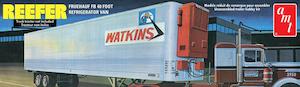 AMT 1/25 Fruehauf 40' Reefer Trailer Watkins Plastic Model Kit