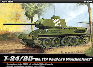 Hobby equipment and supply: Academy 1/35 T-34/85 "112 Factory Production" Plastic Model Kit