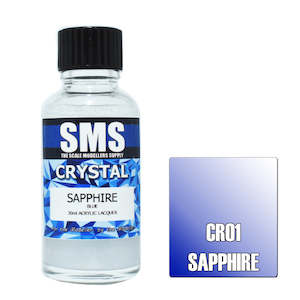 Hobby equipment and supply: SMS Crystal Acrylic Lacquer Sapphire (Blue) 30ml