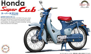 Hobby equipment and supply: Fujimi 1/12 Honda Super Cub C100 1958 (Bike-No21) Plastic Model Kit