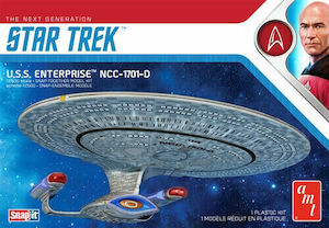 Hobby equipment and supply: AMT 1/2500  Star Trek U.S.S. Enterprise-D (Snap) Plastic Model Kit