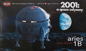 Hobby equipment and supply: Moebius 1/48 2001: A Space Odyssey: Aries 1B Plastic Model Kit