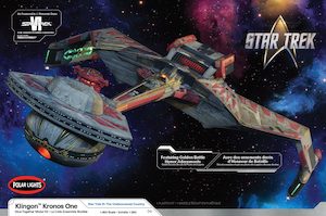 Hobby equipment and supply: Polar Lights 1/350 Star Trek 6: The Undiscovered Country Klingon Kronos One Plastic Model Kit