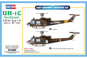 HobbyBoss 1/48 UH-1C Huey Helicopter Plastic Model Kit