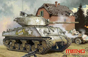 Hobby equipment and supply: Meng 1/35 U.S. Medium Tank M4A3 (76)W Sherman Plastic Model Kit