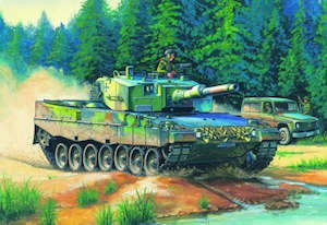 Hobby equipment and supply: HobbyBoss 1/35 German Leopard 2 A4 tank Plastic Model Kit