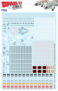 MPC 1/48 Space: 1999 22" Eagle Transporter Paneling Decals