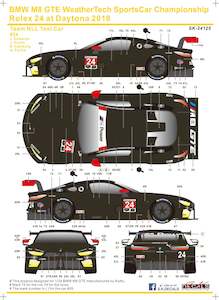 S.K. Decals 1:24 BMW M8 GTE WeatherTech SportsCar Championship Rolex 24 at Dayto…