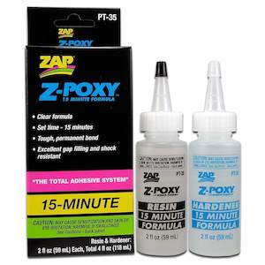 Hobby equipment and supply: Zap-A-Gap 15-Minute Z-Poxy 4oz/118ml (set)