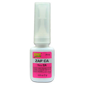 Hobby equipment and supply: Zap-A-Gap CA Thin Cyanoacrylate (Pink) 1/4oz/7g