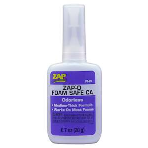 Hobby equipment and supply: Zap-A-Gap Zap-O CA+ Odourless Foam Safe Cyanoacrylate  20g