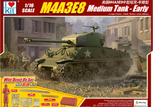 I Love Kit 1/16 M4A1E8 Medium Tank Plastic Model Kit