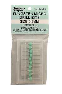 Ickysticky 10 Pce Tungsten Micro Drill Bits 0.6mm