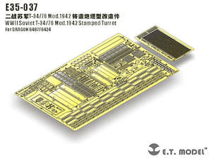 Hobby equipment and supply: E.T. Model 1/35 WWII Soviet T-34/76 Mod.1942 Stamped Turret