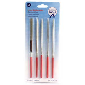 Artesania 5 Diamond Files Set. Size 140mm Modelling Tool