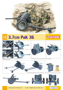 Dragon 1/6 3.7cm Pak 36 Plastic Model Kit