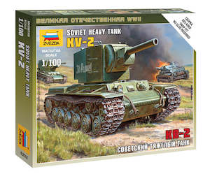 Zvezda 1/100 Soviet Tank KV-2 Plastic Model Kit