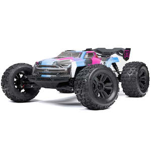 1/8 KRATON 6S V6 4X4 BLX Brushless Speed Monster Truck RTR, Blue/Pink