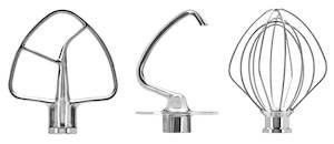 Household appliance: KitchenAid: Stainless Steel 3 Pack Beater Set Tilt Mixer