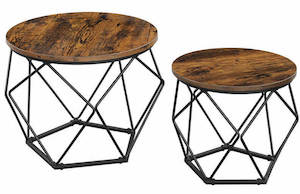 Household appliance: Vasagle Unique Coffee Table Set - (Set of 2)