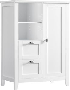 Vasagle Soglio Freestanding Bathroom Cabinet with Open Compartment & 2 Drawers