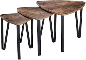 Vasagle Industrial Nesting Coffee Table - (Set of 3)