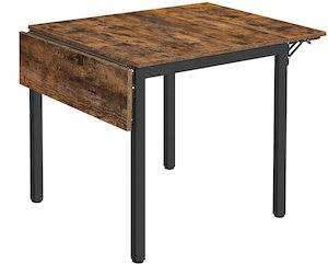 Household appliance: Vasagle : Folding Dining Table - Rustic Brown