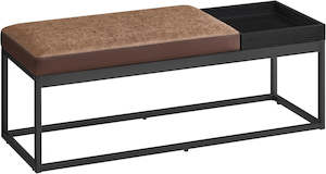 Household appliance: SONGMICS Ottoman Bench with Reversible Top - Walnut Brown