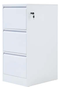 Household appliance: Gorilla Office Particle Board & Steel 3 Drawers White